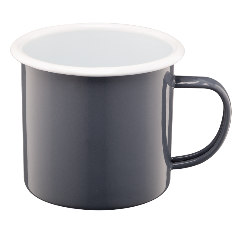Kubek emaliowany ROBERTO 12cm/1,2l 15831 szary
