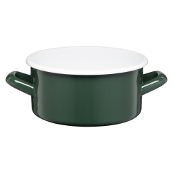 Rondel emaliowany gładki GORDON 16cm/1,5l 02091 zielony