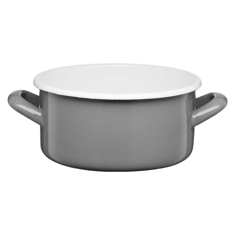 Rondel emaliowany gładki GORDON 18cm/2l 02121 szary