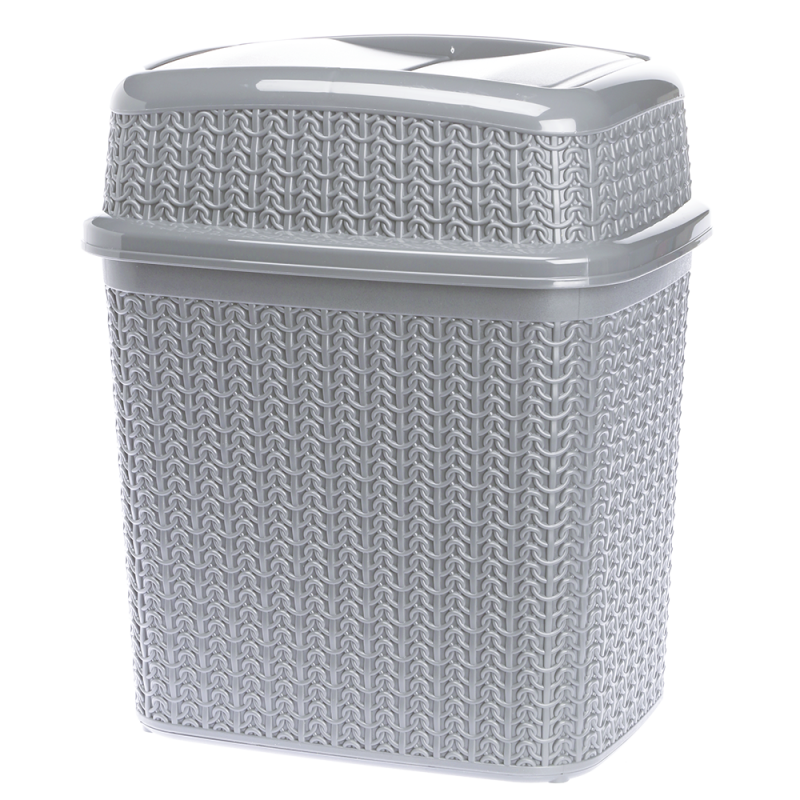 Kosz uchylny WILLOW 10l 22779 szary jasny