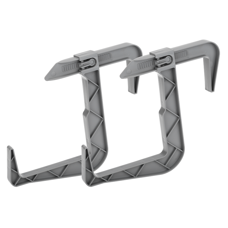 Komplet uchwytów do doniczki balkonowej RATTAN 2 sztuki 23837 szary