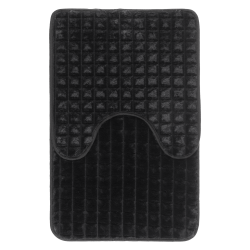 Komplet dywaników łazienkowych PANAMA 45x70/45x45cm 2 elementy 06266 czarny