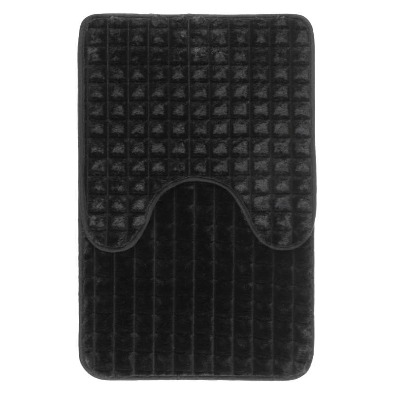 Komplet dywaników łazienkowych PANAMA 45x70/45x45cm 2 elementy 06266 czarny