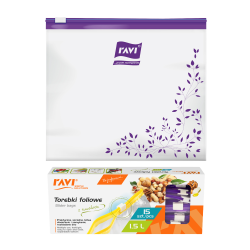 Torebki z suwakiem 1,5L, 15szt.  00217 !