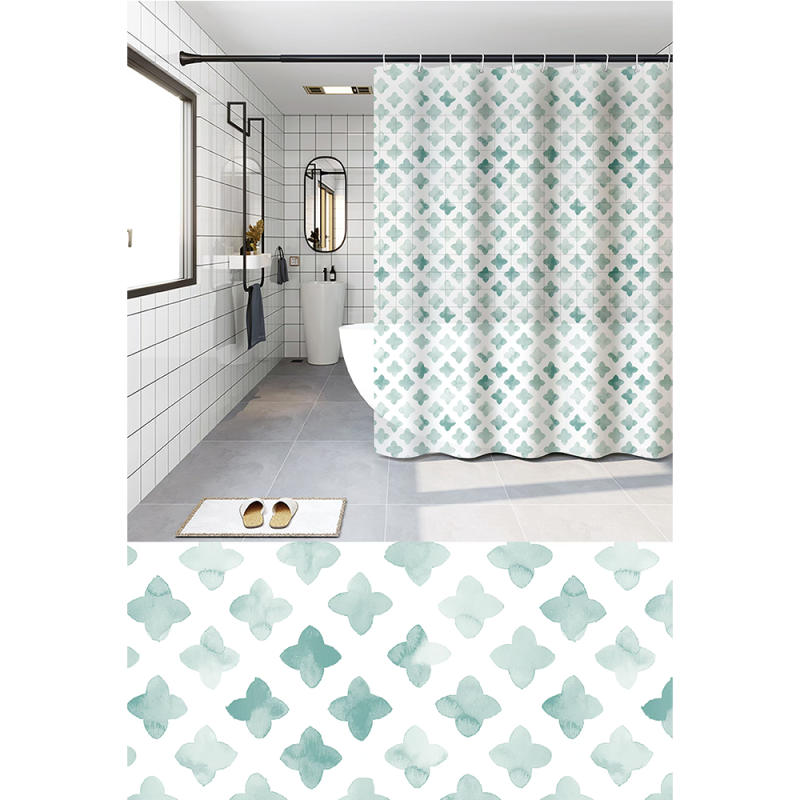 Zasłona prysznicowa PEVA 180x180cm 27516 wzór 16