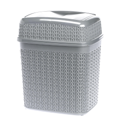 Kosz uchylny WILLOW 5l 22774 szary jasny