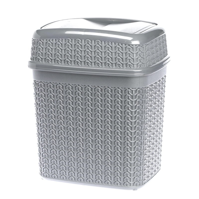 Kosz uchylny WILLOW 5l 22774 szary jasny