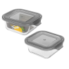 KEEP IT FRESH Pojemnik ze szkła żaroodpornego 320ml (kwadratowy) 61402 wz. GREY