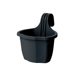 Doniczka balkonowa z uchwytem NIZZA S 25137 antracyt