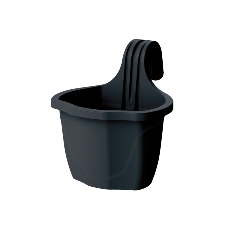 Doniczka balkonowa z uchwytem NIZZA S 25137 antracyt