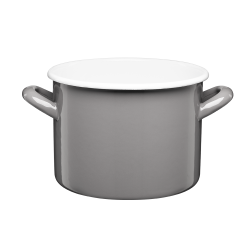 Garnek emaliowany gładki GORDON 18cm/3,4l 29304 szary