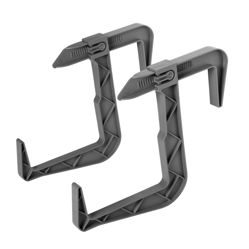 Komplet uchwytów do doniczki balkonowej 2 sztuki 23834 szary