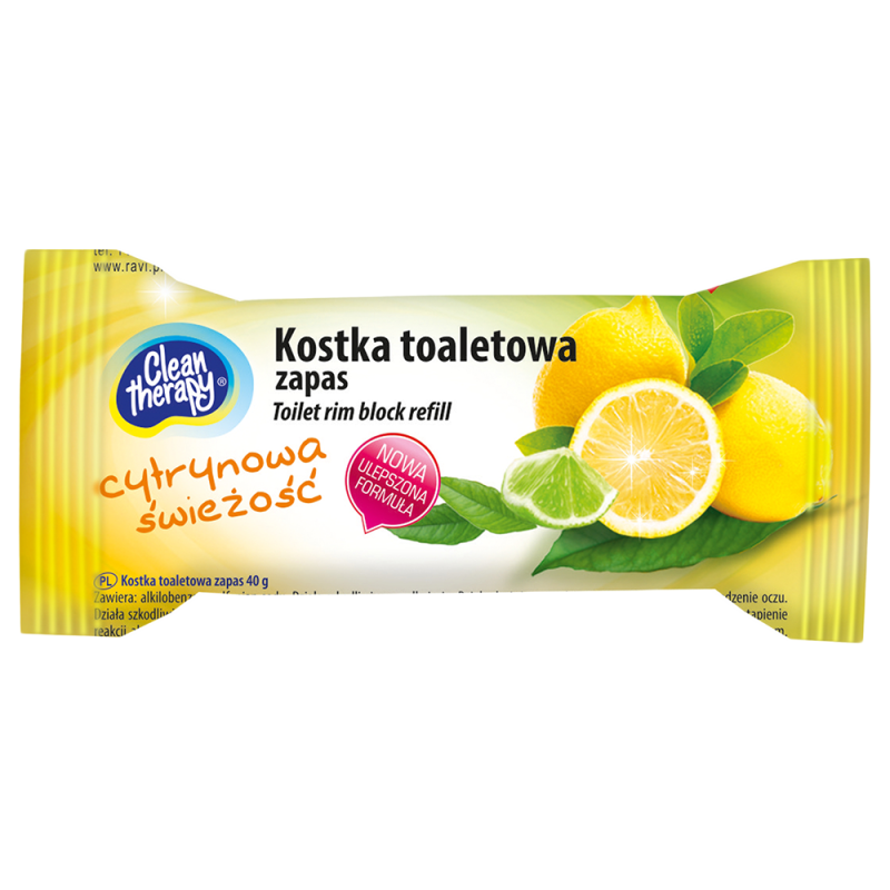 CT Kostka toaletowa zapas 40g CYTRYNOWA ŚWIEŻOŚĆ  01937