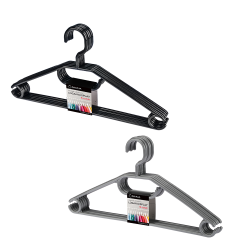 Komplet wieszaków obrotowych LOGAN 5 sztuk 28609 czarny/szary