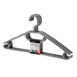 Komplet wieszaków obrotowych LOGAN 5 sztuk 28609 czarny/szary