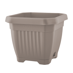 Doniczka z podstawką OCTAGON 25x25cm 25175 mokka