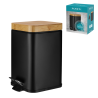 Kosz łazienkowy na śmieci kwadratowy VERTO 3l 25448 czarny