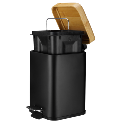 Kosz łazienkowy na śmieci kwadratowy VERTO 3l 25448 czarny
