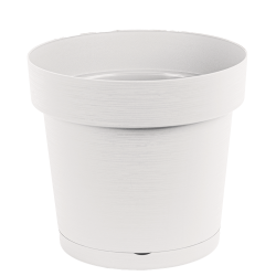 Doniczka z podstawką MELROSE GLAMOUR 25cm 25335 biały !