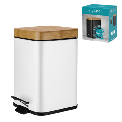 Kosz łazienkowy na śmieci kwadratowy VERTO 3l 25448 biały