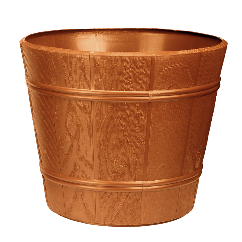 Doniczka DREWNOPODOBNA 5 34cm 7211 terakota