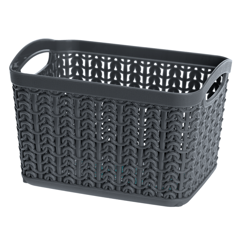 Koszyk prostokątny S WILLOW 1,5l 22784 grafit