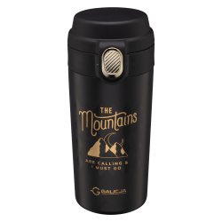 Kubek termiczny MOUNTAINS 350ml 23089 czarny !