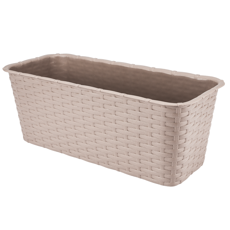Doniczka balkonowa RATTAN 40cm 7002 karmel 