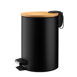Kosz łazienkowy na śmieci okrągły DASTIN 3l 27695 czarny