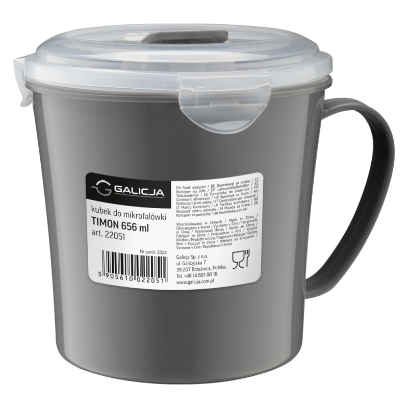 Kubek do mikrofalówki TIMON 656ml 22051