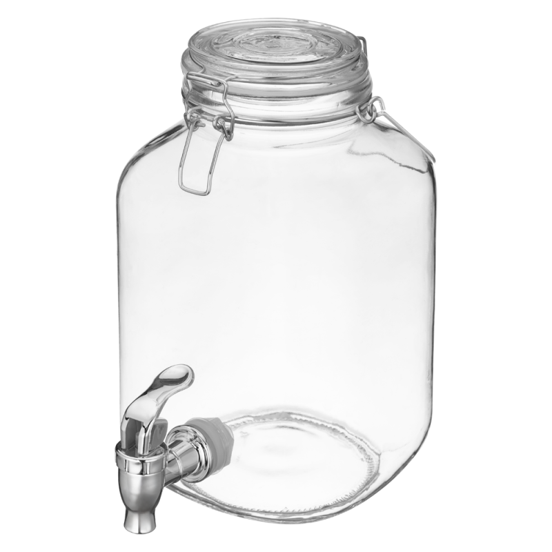 Słój szklany z kranikiem ORANGE 3l 14186