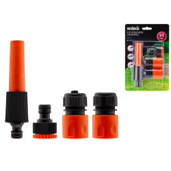 Zestaw złączek z dyszą prostą 4 sztuki 08451