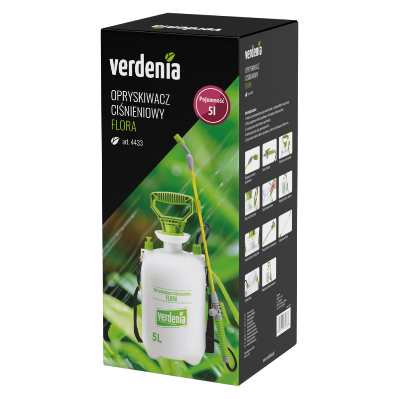 Opryskiwacz ciśnieniowy FLORA 5l 4433
