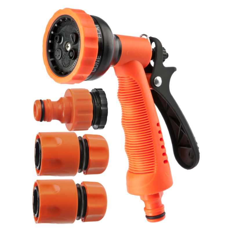 4 sztukowy zestaw złączek 1/2 cala z pistoletem 6 funkcji AQUA 4307