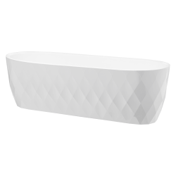 Osłonka owalna KARO 47cm 29382 biały !