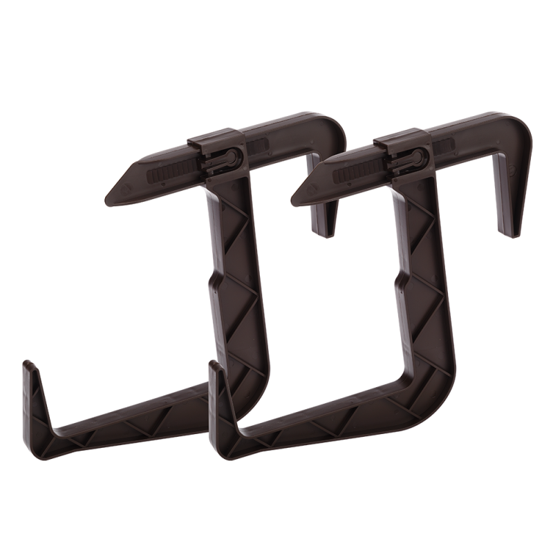 Komplet uchwytów do doniczki balkonowej RATTAN 2 sztuki 23837 brąz