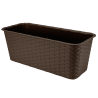 Doniczka balkonowa RATTAN 40cm 7002 brąz 