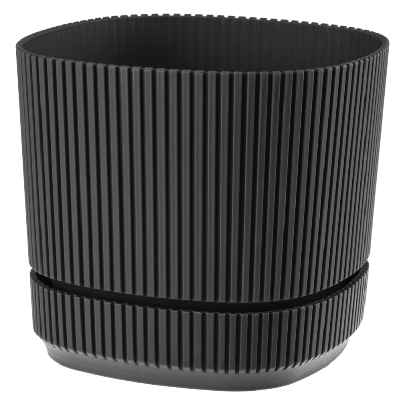 Doniczka PERA 3 17cm 09328 antracyt