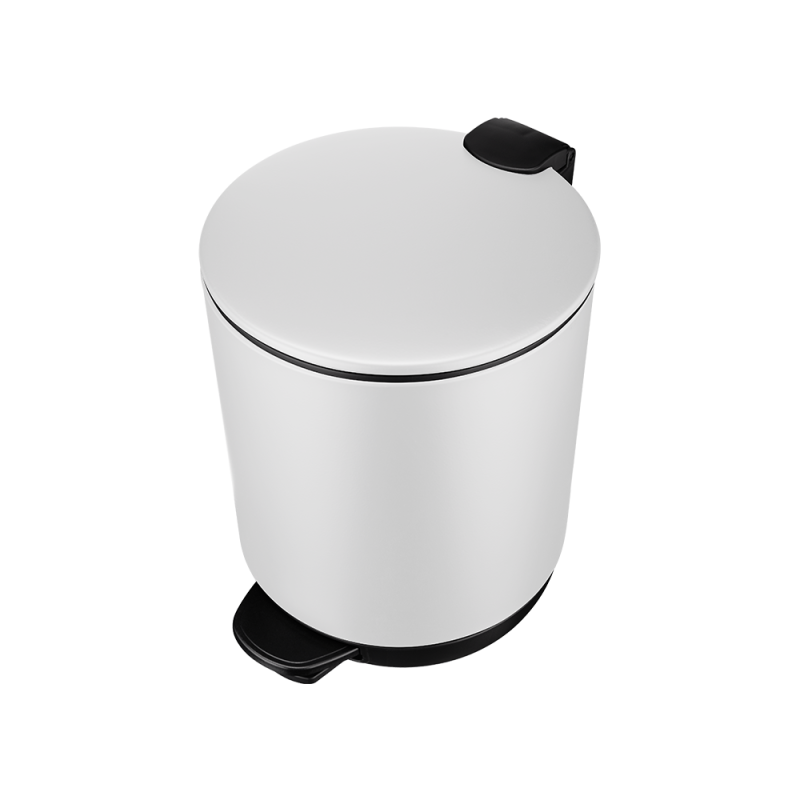 Kosz łazienkowy na śmieci okrągły OREL 5l 16944  biały