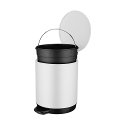 Kosz łazienkowy na śmieci okrągły OREL 5l 16944  biały