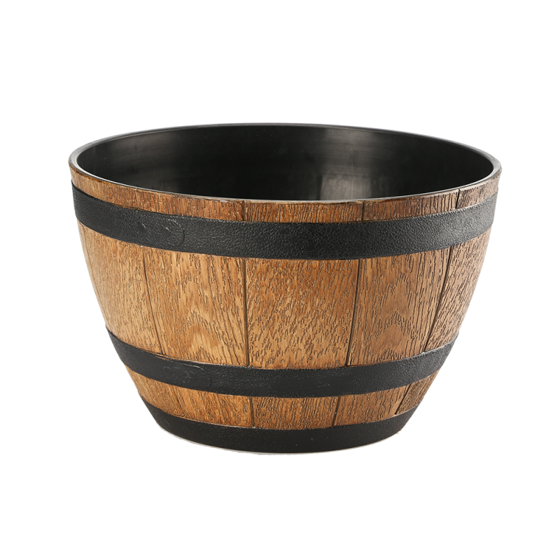 Donica BARREL 40cm 8971 brąz jasny