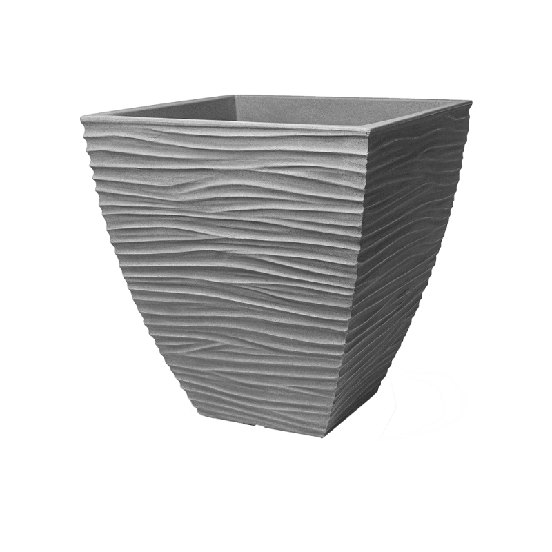 Doniczka kwadratowa SAND 40x40x42cm/40l 07195 szary