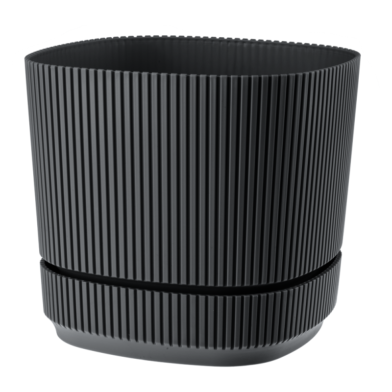 Doniczka PERA 4 21cm 09335 antracyt