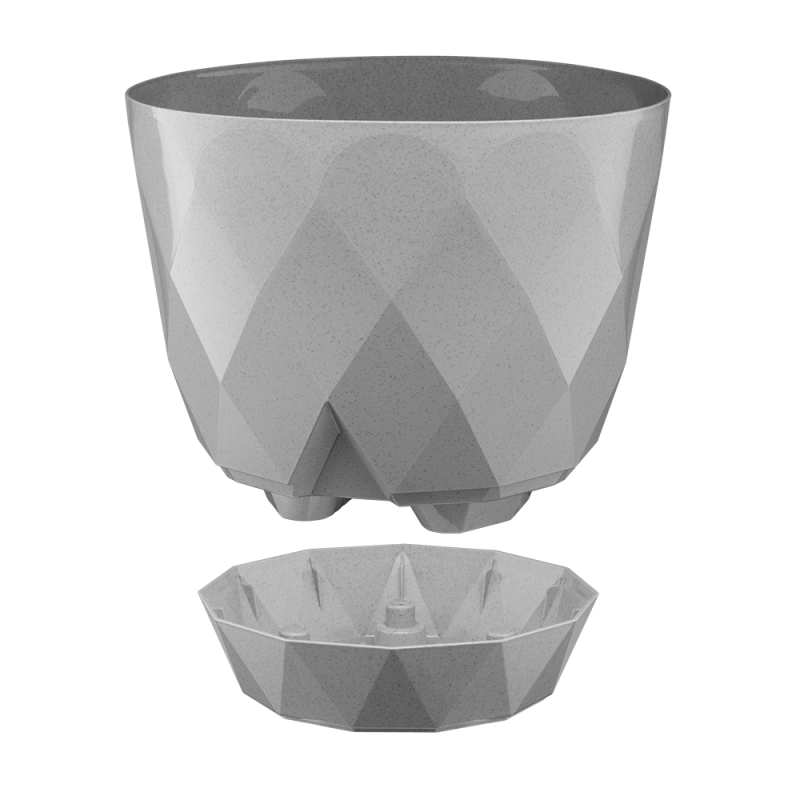 Osłonka z podstawką KARO 14,5cm 23249 szary !