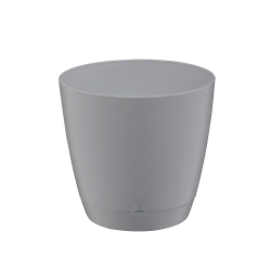 Doniczka z podstawką BEGONIA 1 12cm 26141 szary