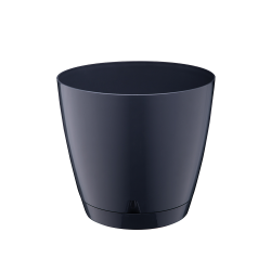 Doniczka z podstawką BEGONIA 3 18cm 26226 antracyt