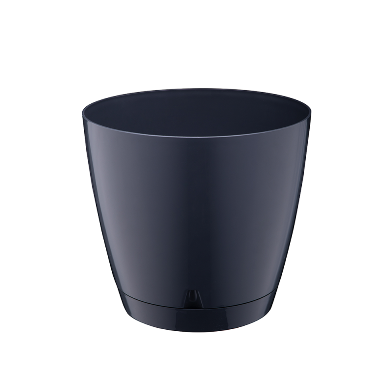 Doniczka z podstawką BEGONIA 3 18cm 26226 antracyt