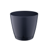 Doniczka z podstawką BEGONIA 3 18cm 26226 antracyt