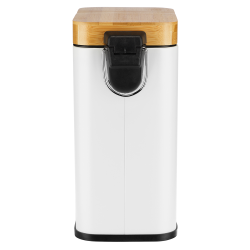 Kosz łazienkowy na śmieci prostokątny BLACK/WHITE 5l 24374  biały