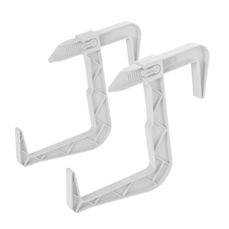 Komplet uchwytów do doniczki balkonowej 2 sztuki 23834 biały